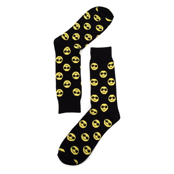 Men's Smiley Face Novelty Socks - Picture 4 of 5